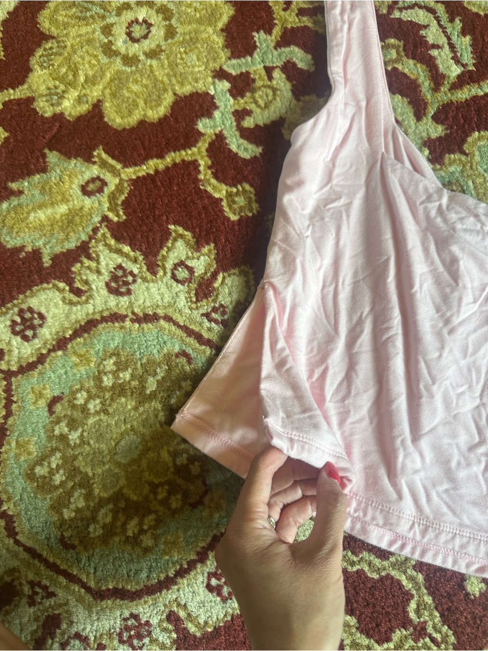 White Fox Boutique Light Pink Scoop Neck Tank - Picture 5 of 5